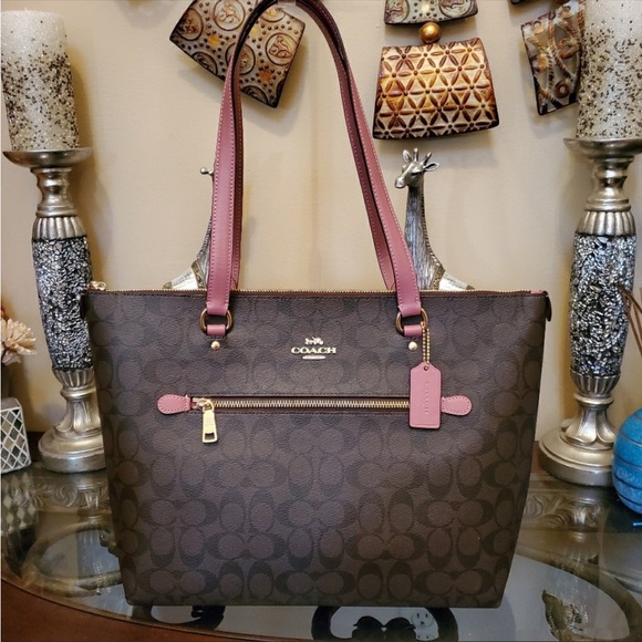 💕COACH Gallery Tote purse canvas bag 79609 - Picture 2 of 16